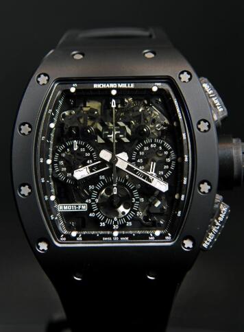 Richard Mille Replica Watch RM 011 Felipe Massa Black Phantom TZP